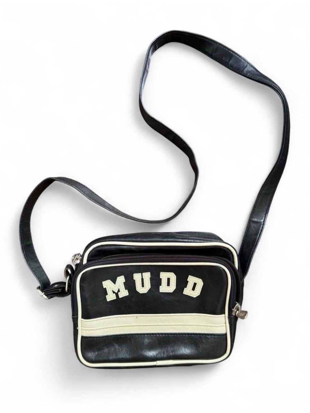 MUDD 1990’s-Y2K vintage black and cream crossbody bag